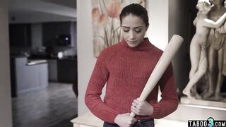 Paranoid teen bitch fucked roughly by a perv stranger