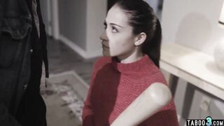 Paranoid teen bitch fucked roughly by a perv stranger