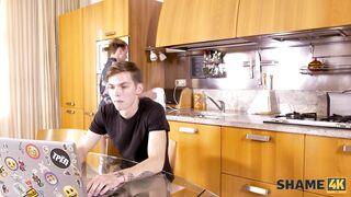 SHAME4K. Mature blonde didnt expect her friends son to be so pervy