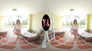 Vrlatina - Big Boobs Kardashian Busty Latina Giving It To Vr