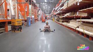 Clown gets dick sucked in The Home Depot