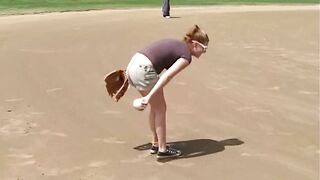 Baseball Girls ficken mit dem Coach Threesome