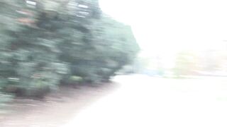 Young czech babe sucks cock in the street for money