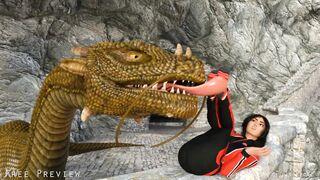 Vore Chinese Dragon Eats Tourist Feet First