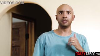 Big ass Latina roommate masturbated before hardcore sex and MILF enjoyed it
