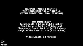 Harper Maddox Testing The Handmade Khun Size XL (With Additional Anal Fisting) TWT245