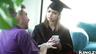 Step Niece Hazel Heart Graduates to First Big Cock