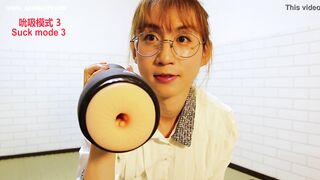 AB046 OTOUCH BlowJob Machine Unboxing and Trial ,using my new Masturbator Machine until Cum