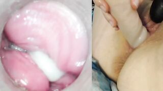 dildo with camera inside pussy