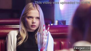 Deeper. Fun sized Cuties Coco Lovelock and Madi Collins Share Parker's Cock