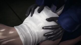 Jill Valentine squirts when Nemezis puts a vibrator up her ass - Resident Evil Porn