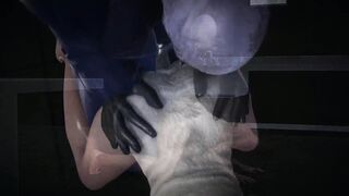 Jill Valentine squirts when Nemezis puts a vibrator up her ass - Resident Evil Porn