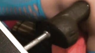 Slut Jayda Diamonde anal gaped by b. dildo machine