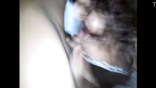 Penetrating my wife's ass.