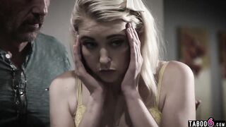 Teen double penetrated by her stepdad and her