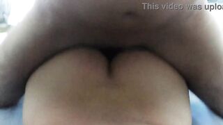 Pulsating ejaculation in milf's anus close up