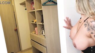 Shameless busty stepmom fucks her stepson under her husband's nose - unexpected ending.