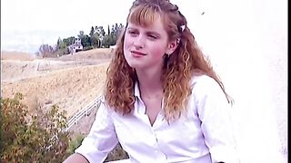 Curly redhead girl gets her pussy stuffed with dick