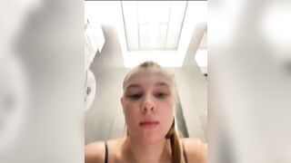 Squirting in the changing room