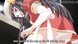 Touching her Sneakily in Public! - Hentai [Subtitled]