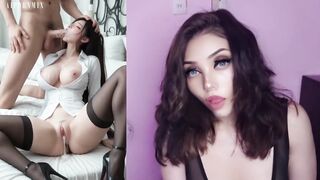 Busty Korean girl getting hard anal and creampie - Masturbating with AI