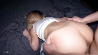My roommate's boyfriend fucks me hard and I have a real orgasm! Cheating girlfriend