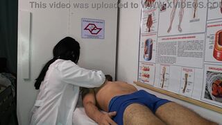 Nurse gets excited when she sees her patient's erection