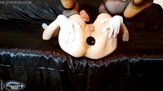 After A Big Butt Plug, The Ass Of A Pervert Fetishist Gapes, A Big Open Hole In The Ass