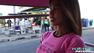TukTukPatrol Slim Bangkok Thai Babe Stuffed Full Of Dick
