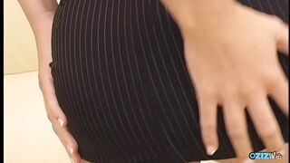 Big booty brunettes get pleasured by a big cock
