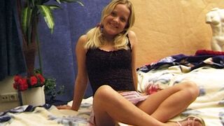 18 year old nymphomaniac is nude on camera for the first time