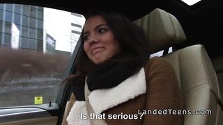 Stranger stud bangs beautiful hitchhiker pov