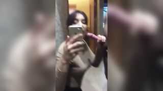She films herself as she gets fucked
