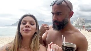 She got horny on the beach and I broke her ass