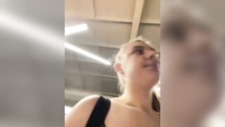 Cumming in the public gym