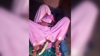 Sanskari Indian Bahu masterbates with a Vail