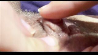 Huge clit orgasm closeup