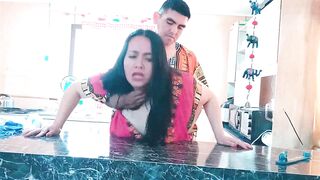 Kitchen - Indian stepmother having sex with her stepson.
