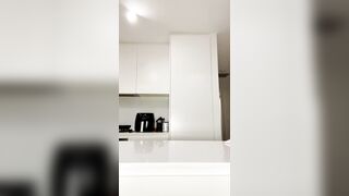 Orgasm in the Kitchen Dildo Sucking Vibrator Fucking MILF