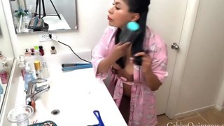 Seductive Latina MILF Gabby Quinteros Posing In Front Of The Mirror!