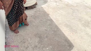 Komal went to the terrace and called her friend after her.