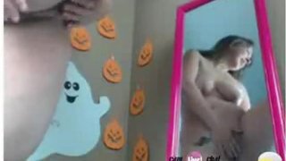 Extreme Standing Squirt Mirror Porn