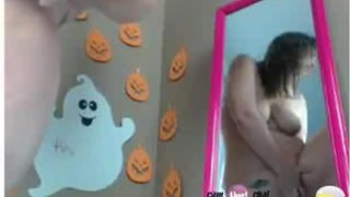 Extreme Standing Squirt Mirror Porn
