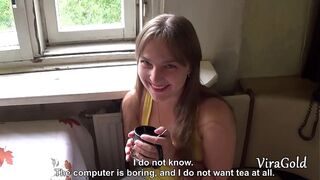 Rural hot girl fucked and takes creampie
