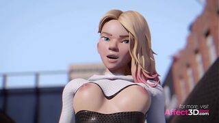 In Spider's Web - 3D Animation Superhero Porn