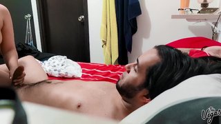 Me dejaron solo con mi niñera y nos grabe cogiendo!