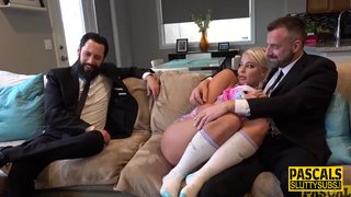 Busty milf sub fisted and fucked in threeway