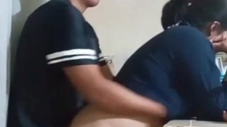 Alone with my maid, my wife almost caught us