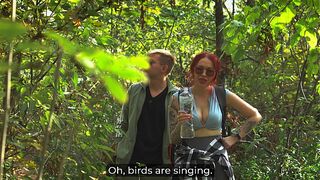 Stepmom shares a bed with her stepson in the woods — from hot masturbation to cream pie!
