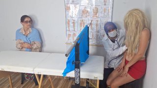 Stepmother takes stepdaughter to the gynecologist for the first time!